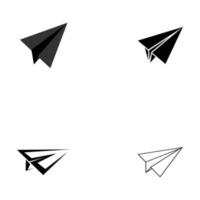 logo avion en papier vecteur