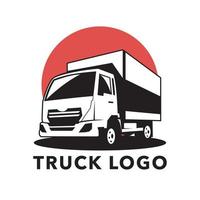 création de logo vectoriel de camion. logo de camion de boîte