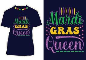 conception de t-shirt mardi gras vecteur