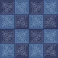 abstrait motif bleu et blanc vectorielle continue, arrière-plan moderne en porcelaine de style chinois. motif de carreaux de céramique, fond décoratif en porcelaine, illustration vectorielle de décor floral bleu et blanc. vecteur