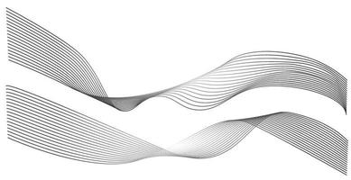 fond de mouvement de conception abstraite ondulée. illustration moderne de vecteur. abstrait bleu mouvement ondulé avec des lignes. illustration vectorielle dans un style numérique. vecteur