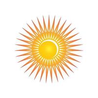 illustration de logo de concept de soleil créatif vecteur