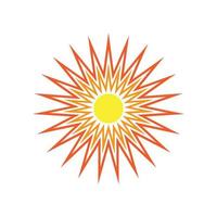 illustration de logo de concept de soleil créatif vecteur