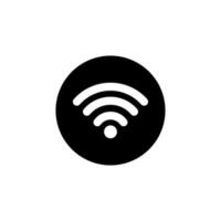 fichier modifiable d'icône wifi avec vecteur de couleur noir et blanc