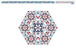 vecteurs graphiques de conception géométrique art islamique vecteur