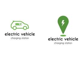 icône de vecteur de station de charge électrique