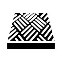 illustration vectorielle d'icône de glyphe de revêtement de sol antidérapant vecteur