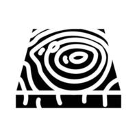 plancher en bois glyphe icône illustration vectorielle vecteur