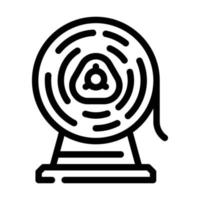illustration vectorielle de l'icône de la ligne de rouleau de liste de métal vecteur