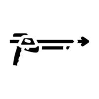 illustration vectorielle d'icône de glyphe de passe-temps sous-marin de chasse sous-marine vecteur