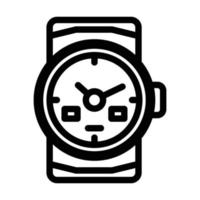 L'icône de la ligne de montres de plongée vector illustration