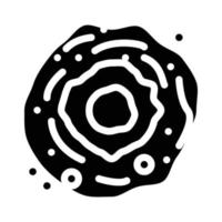 nébuleuse galaxie glyphe icône illustration vectorielle vecteur