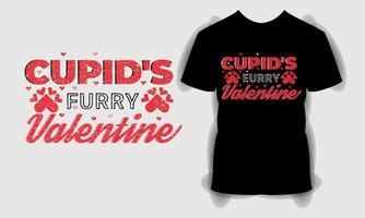 Cupidon furry valentine day t shirt, bundle svg saint valentin, happy valentine s day t shirt, typography cite t shirt design vecteur