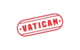 timbre en caoutchouc vatican avec style grunge sur fond blanc vecteur