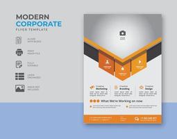 entreprise flyer affiche brochure brochure couverture modèle conception format de papier a4. pour le marketing, la proposition commerciale, la promotion, la publicité, la publication, le modèle de page de couverture. vecteur