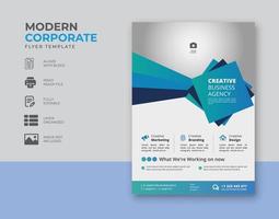 entreprise flyer affiche brochure brochure couverture modèle conception format de papier a4. pour le marketing, la proposition commerciale, la promotion, la publicité, la publication, le modèle de page de couverture. vecteur