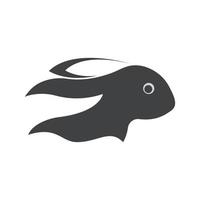 vecteur de modèle de logo de lapin