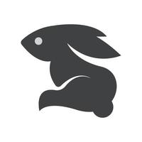 vecteur de modèle de logo de lapin