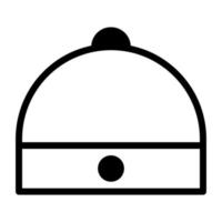 chapeau bicolore illustration vecteur et logo icône nouvel an icône parfaite.