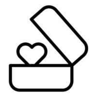 anneau contour valentine illustration vecteur et logo icône nouvelle année icône parfaite.