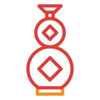 vecteur d'illustration rouge multicolore vask et icône de logo nouvel an icône parfaite.