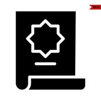 illustration de l'icône de glyphe de note vecteur