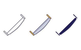 icône de vecteur de scie à métaux