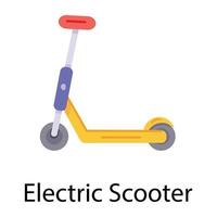 scooter électrique à la mode vecteur