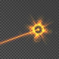 vecteur d'explosion de puissance d'énergie lumineuse de faisceau laser