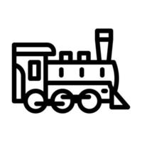 illustration vectorielle de l'icône de la ligne de train à vapeur vecteur