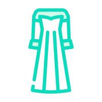 robes robes de soirée couleur icône illustration vectorielle vecteur