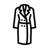 manteaux mode vêtement ligne icône illustration vectorielle vecteur