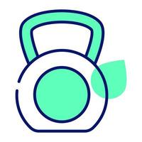 icône étonnante de kettlebell pour une utilisation premium, pondération girya vecteur