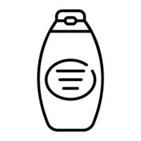 icône de vecteur de bouteille de shampoing bien conçue dans un style branché