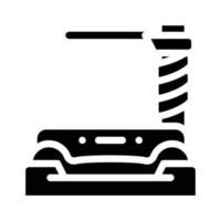 illustration vectorielle d'icône de glyphe de meubles pour animaux vecteur