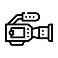 icône de ligne de caméra vidéo signe d'illustration vectorielle vecteur