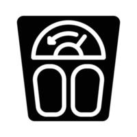 signe d'illustration vectorielle d'icône de glyphe de poids perdu vecteur