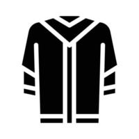 graduation manteau glyphe icône vector illustration signe