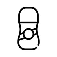 illustration vectorielle d'icône de ligne de bouteille anti-transpirante isolée vecteur