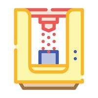 illustration isolée de vecteur d'icône de couleur de chambre de sablage