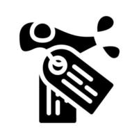 balises soldat glyphe icône illustration vectorielle vecteur