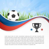 Coupe du monde de football 2018 en Russie Résumé vecteur ondulé de fond