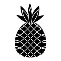 vecteur de dessin animé d'icône d'ananas de plante. fruit d'ananas