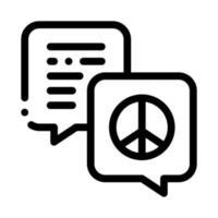 parler de tolérance et de paix icône illustration vectorielle vecteur