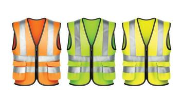 gilet de sécurité vêtements de protection ensemble uniforme vecteur