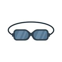 vecteur plat d'icône de lunettes de natation. piscine d'eau