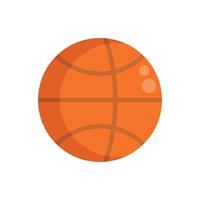 vecteur plat d'icône de ballon de basket-ball. remise en forme active