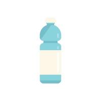 vecteur plat d'icône de bouteille d'eau minérale. recycler le plastique