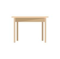 vecteur plat d'icône de table. mobilier en bois