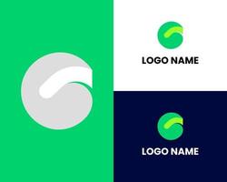 lettre g et aller, modèle vectoriel de conception de logo moderne og